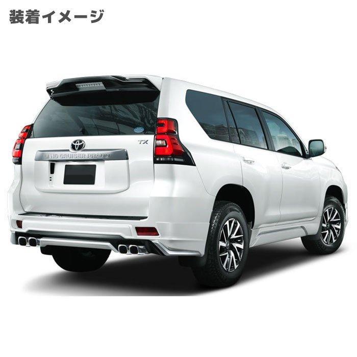 150系 後期 ランド クルーザー プラド リア ハーフ スポイラー ダブル 