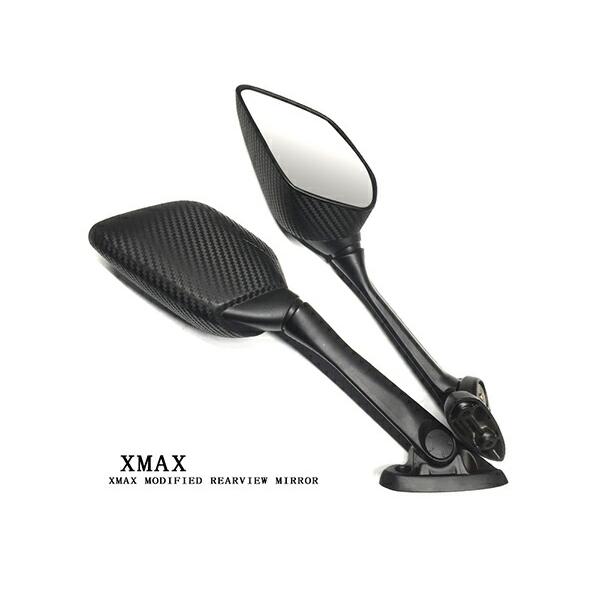 X-MAX250 ミラーリプレイスキット シャークミラー付き カウルミラー ワイズギア XMAX X-MAX250 XMAX300 ミラーリプレイスキット ミラー