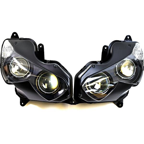バイク用 ヘッドライトユニット Ninja 新品 ZX14R ZX-14R ZZR1400 2012-2016 社外品 ヘッドライト
