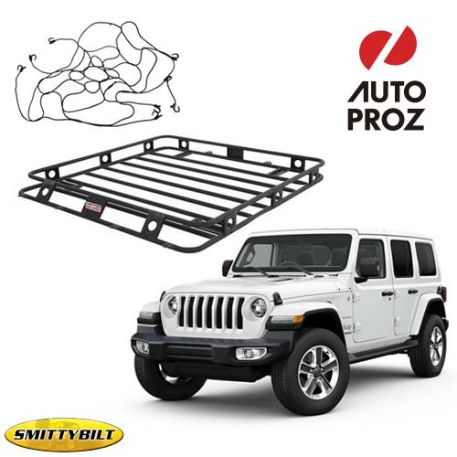 即納 Smittybilt 正規品 ジープ Jlラングラー アンリミテッド 4ドア 用 ディフェンダールーフラックセット カーゴネット付属 jl Net オートプロズ Yahoo 店 通販 Yahoo ショッピング