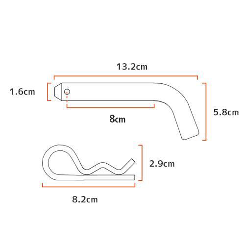 ヒッチピン トレーラーヒッチ/ヒッチメンバー用 2インチ角 2.5インチ角 40mm角用｜autoproz-usa｜04