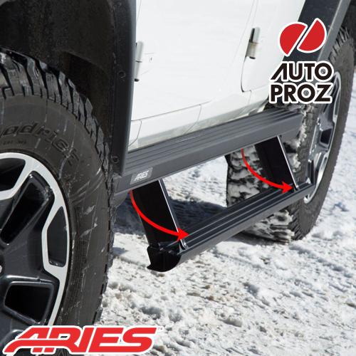 ARIES 正規品 フォード ブロンコ 4ドア 2021年式以降現行 ACTIONTRACシリーズ 電動 パワーランニングボード ブラック アルミニウム サイドステップ