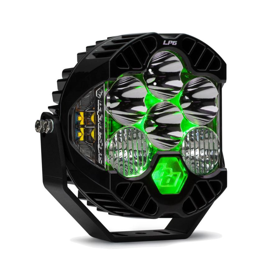 バハデザイン LP6 Pro LED ライト クリアー LP6 Pro 補助ライト クリア バックライト グリーン LEDライト