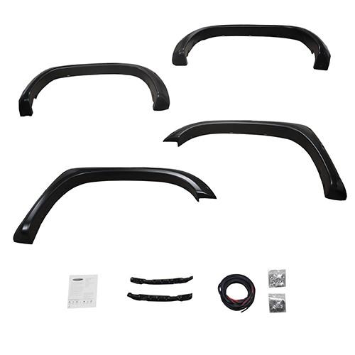 Bushwacker 正規品 トヨタ タンドラ 2014-2021年 ポケットスタイル フェンダーフレア/オーバーフェンダー フロントリア マットブラック