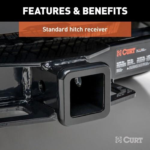 CURT 正規品 キャデラック XT4 2019年以降現行 ヒッチメンバー 2インチ角 メーカー保証付 【レビューでヒッチピンプレゼント】の画像