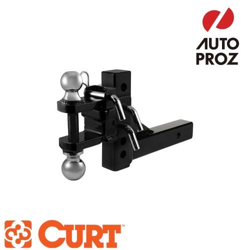 CURT 正規品 アジャスタブル マルチ2インチ角用 ボールマウント 最大6.6875インチライズ 6.5インチドロップ 【レビューでヒッチピンプレゼント】