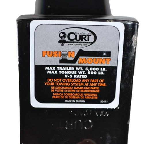 CURT 正規品 トレーラーヒッチ用 1-7/8インチボール フュージョンマウント 2インチ角 ヒッチピン付 2インチライズ メーカー保証付の画像