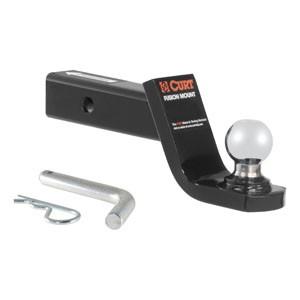 CURT 正規品 トレーラーヒッチ用 2インチボール フュージョンマウント 2インチ角 ヒッチピン付 4インチドロップ メーカー保証付の画像