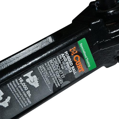 CURT 正規品 ヒッチメンバー/トレーラーヒッチ用 ピントルフック ヒッチボール付 50.8mm/2インチヒッチ角用 メーカー保証付 or