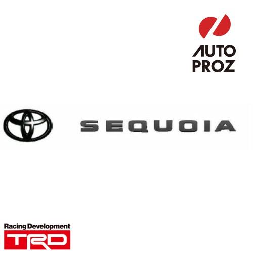 USトヨタ 純正品 TOYOTA セコイヤ タンドラ 2020-2022年式 TRD Pro ブラックアウト エンブレム オーバーレイ ツヤあり