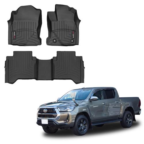 WeatherTech フロアマット トヨタ GUN125型 ハイラックス 2015年式以降 
