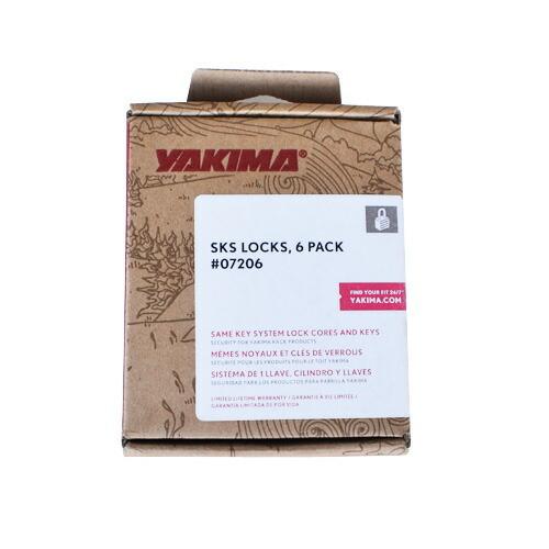 YAKIMA 正規品 ユニバーサル SKSロックコア4個 ルーフラック/キャリア 