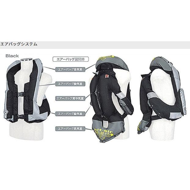 hit-air(無限電光) エアーバッグベスト ブラック 2XLサイズ MLV-P 大型