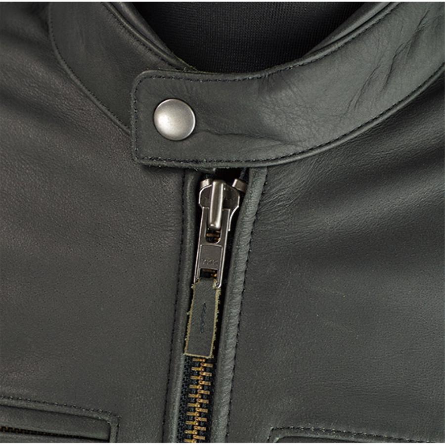 コミネ（Komine） LJ-534 シングルライダースレザージャケット BLACK