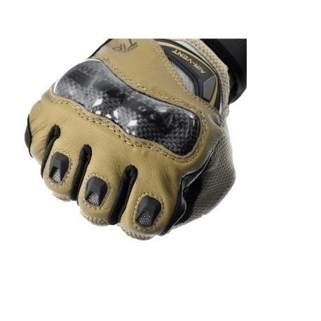 コミネ(KOMINE) GK-224 カーボンプロテクトレザーメッシュグローブ White/Black Lサイズの画像