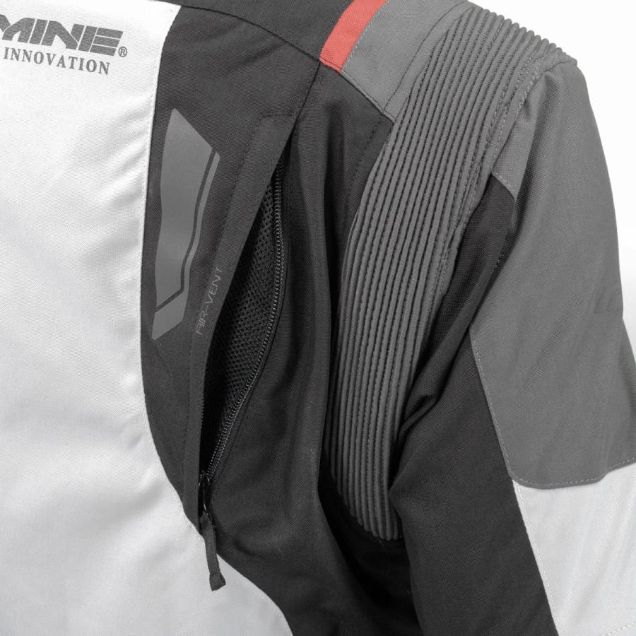 コミネ(KOMINE)フルイヤーアドベンチャージャケット LIGHT GREY/BLACK Lサイズ JK-609 オールシーズン liner