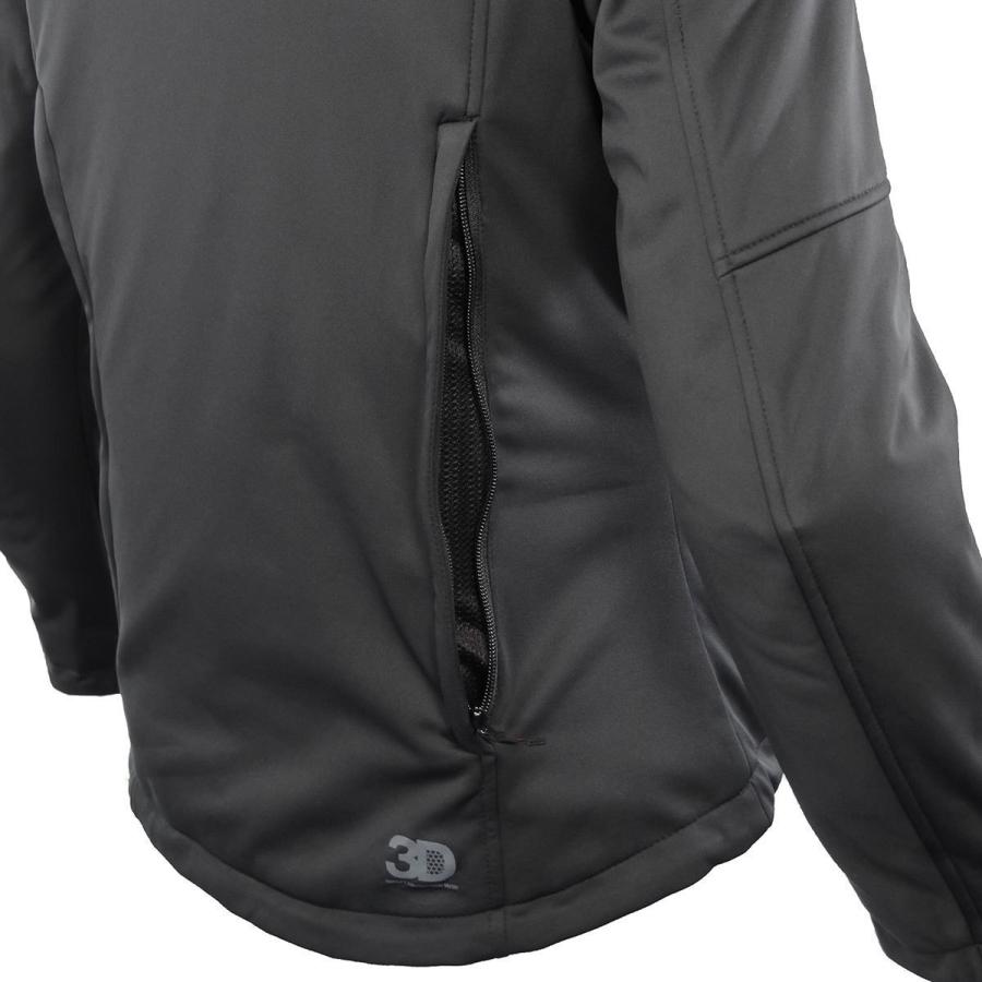 コミネ（Komine） プロテクト ソフトシェルシステムパーカー NEO BLACK