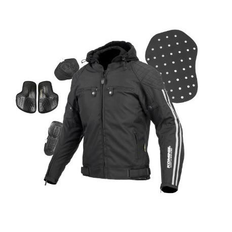 KOMINE JK-614 プロテクトウインターパーカ　ブラックLサイズ コミネ（Komine） JK-614 プロテクトウインターパーカ BLACK Lサイズ