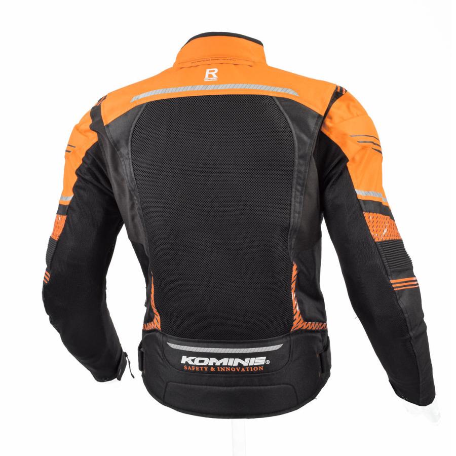 コミネ（Komine） JK-130 Rスペックメッシュジャケット ORANGE/BLACK M
