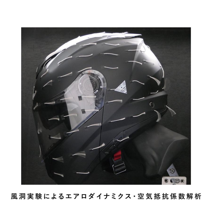 コミネ(KOMINE) HK-171 FL システムヘルメット Matt Black XLサイズ｜autorimessa-com｜17