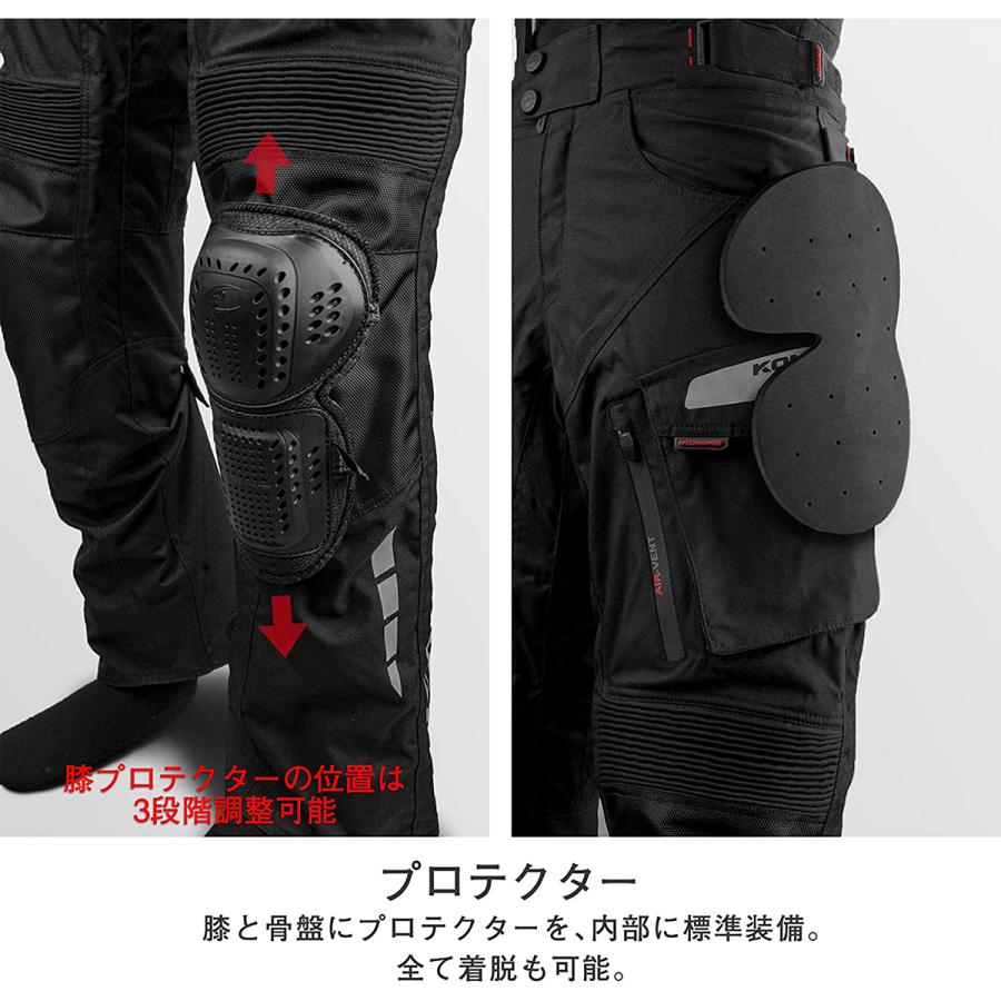 コミネ(KOMINE) PK-9141 ウインターパンツ-GERMANIA Black 2XLBサイズ|autorimessa-com|04