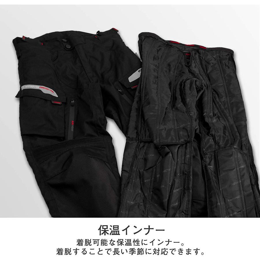 コミネ(KOMINE) PK-9141 ウインターパンツ-GERMANIA Black 2XLBサイズ|autorimessa-com|09