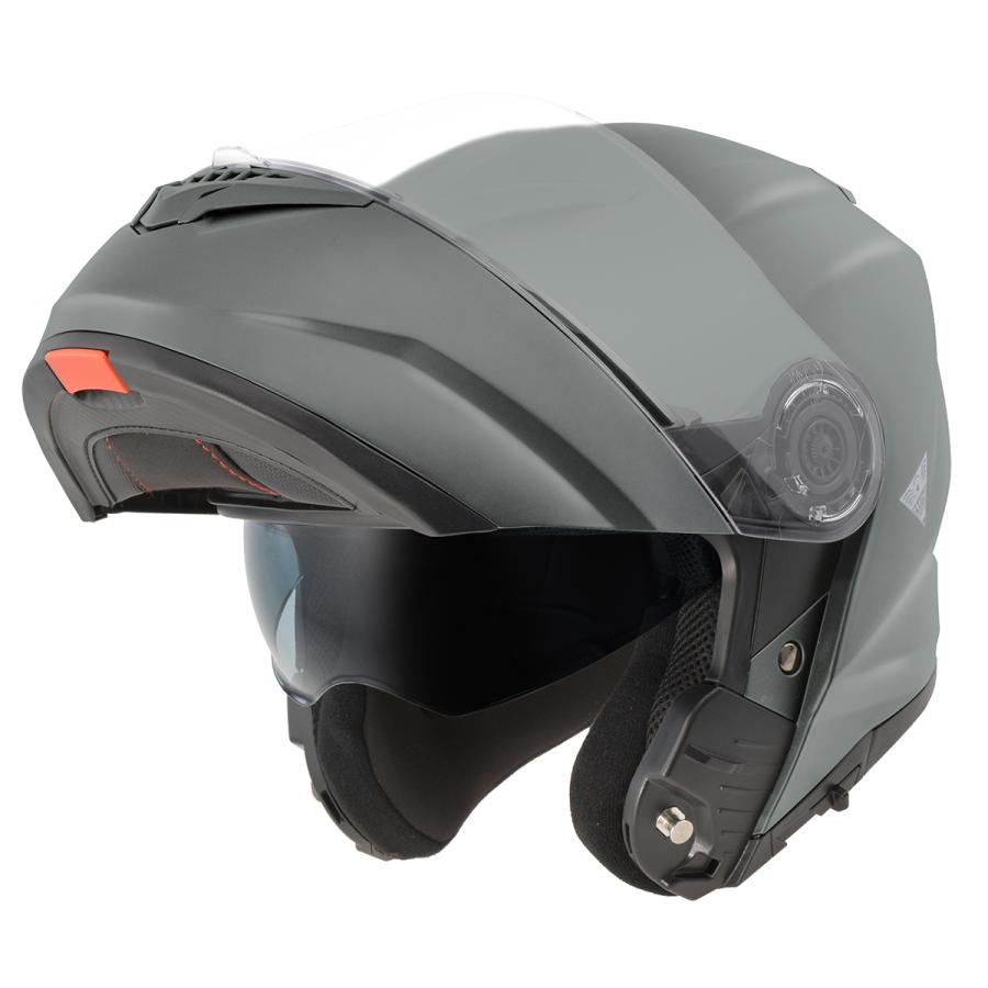 コミネ（Komine） HK-171 FL システムヘルメット Basalt Grey Mサイズ