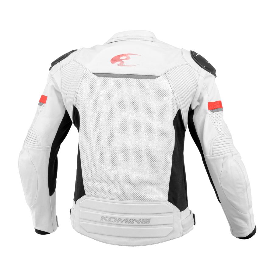 コミネ - (KOMINE) LJ-539 Rスペックスポーツレザージャケット White XL大きさ