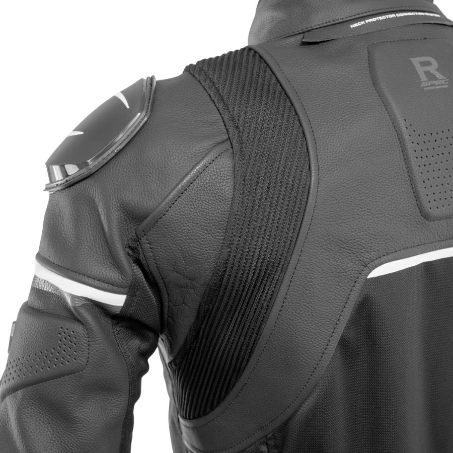 コミネ（Komine） JK-167 レザーメッシュRスペックジャケット Black M