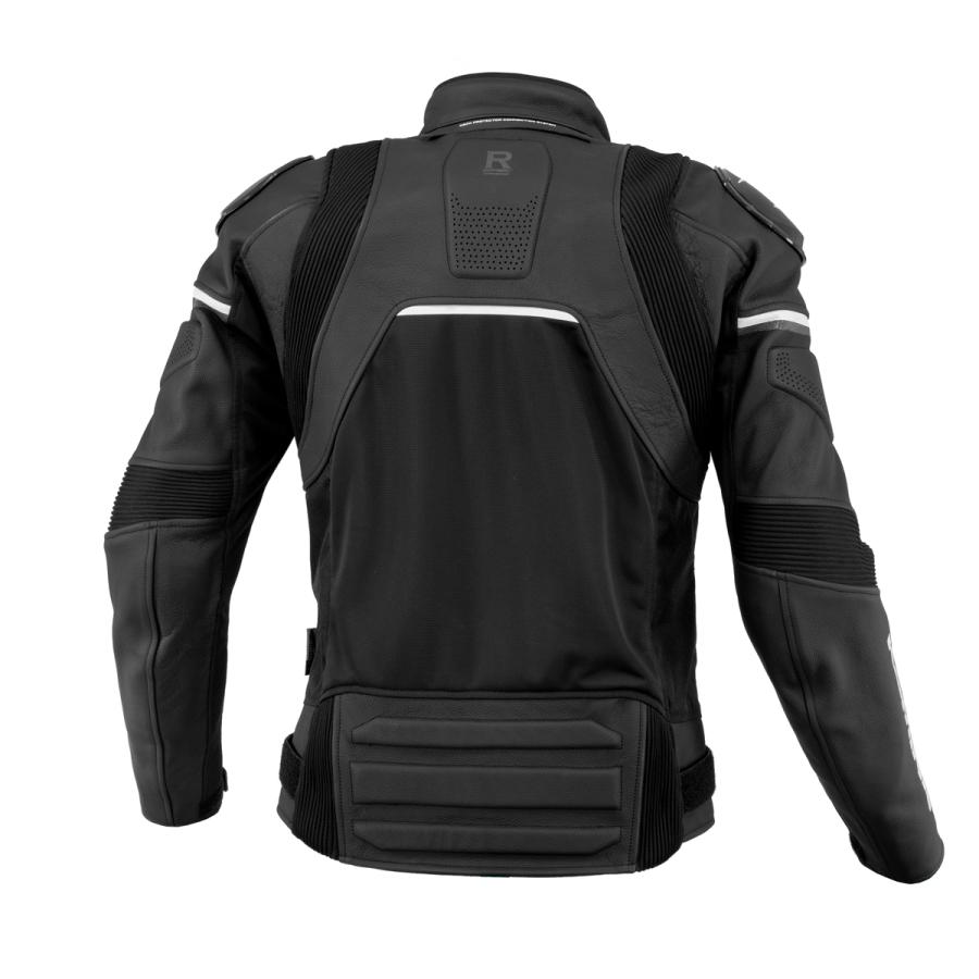 コミネ（Komine） JK-167 レザーメッシュRスペックジャケット Black L