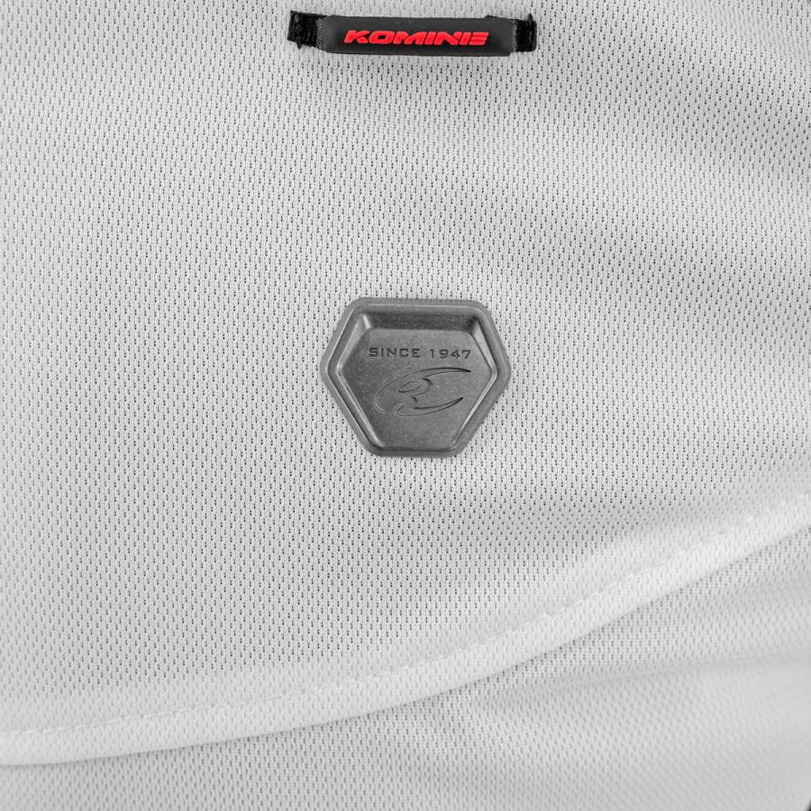 コミネ(KOMINE) JK-168 Rスペックスポーツメッシュジャケット White Lサイズ_2