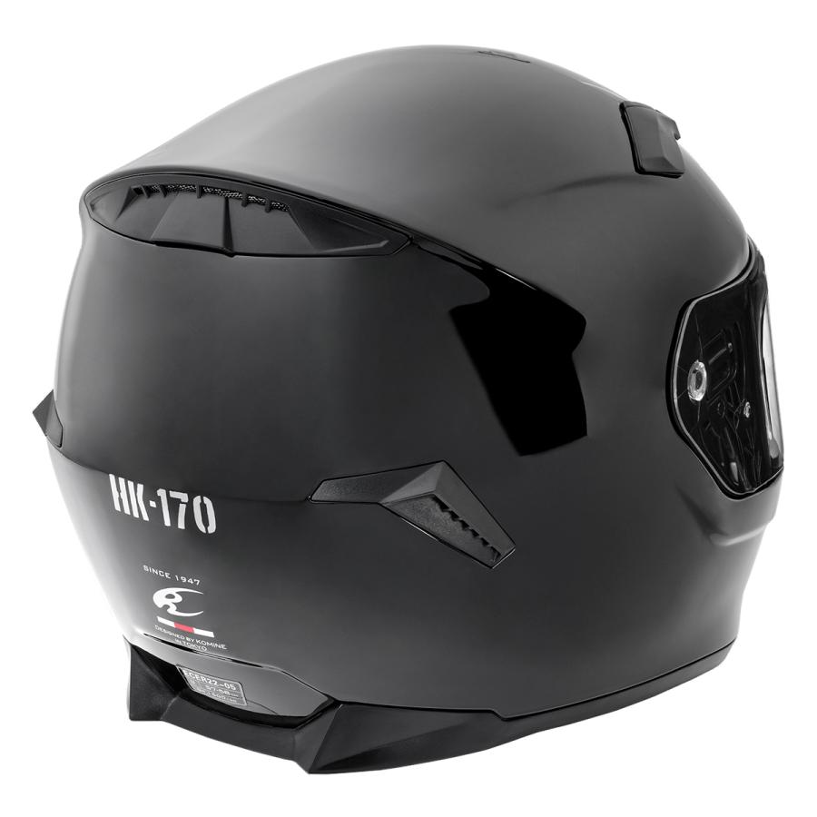 コミネ（Komine） HK-170 FL フルフェイスヘルメット Gloss Black M