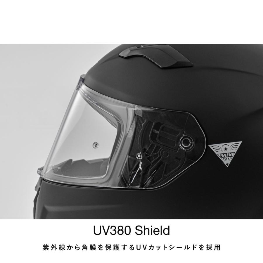 コミネ（Komine） HK-170 FL フルフェイスヘルメット Gloss Black XL