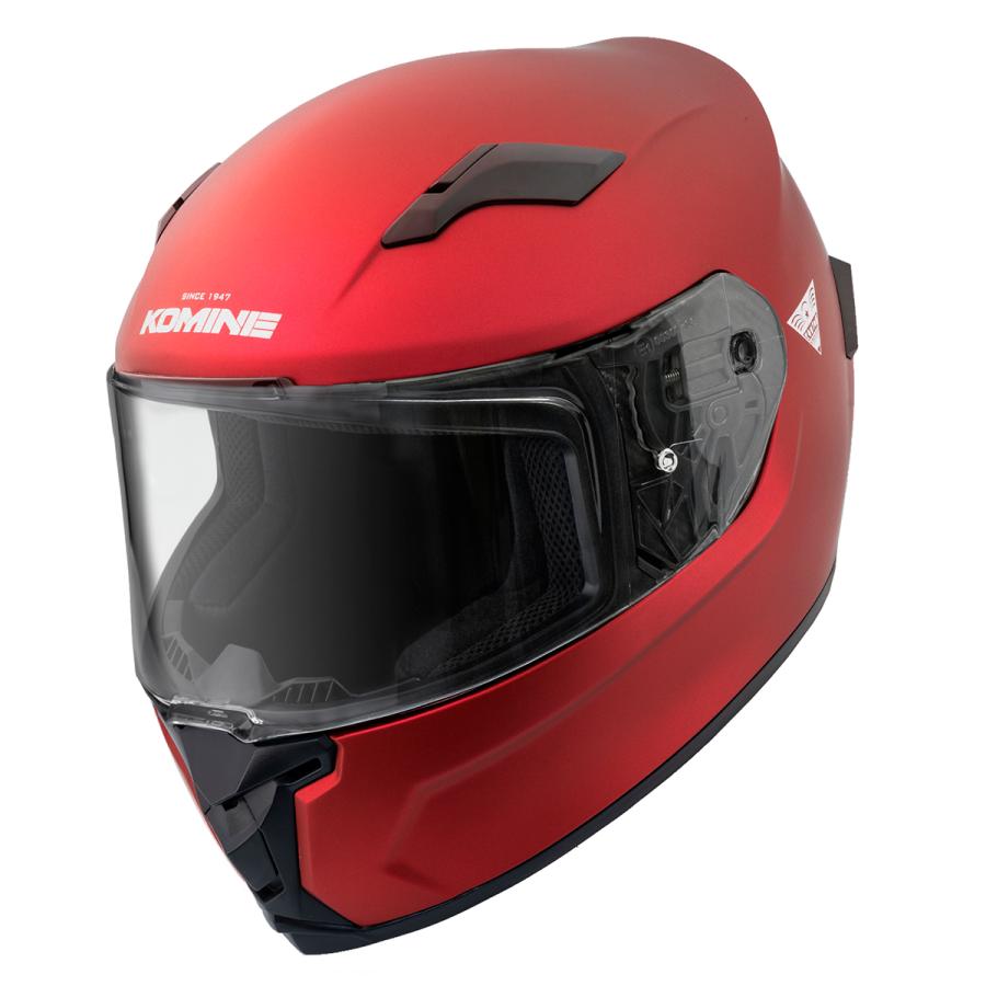 コミネ（Komine） HK-170 FL フルフェイスヘルメットMat Metal Red L