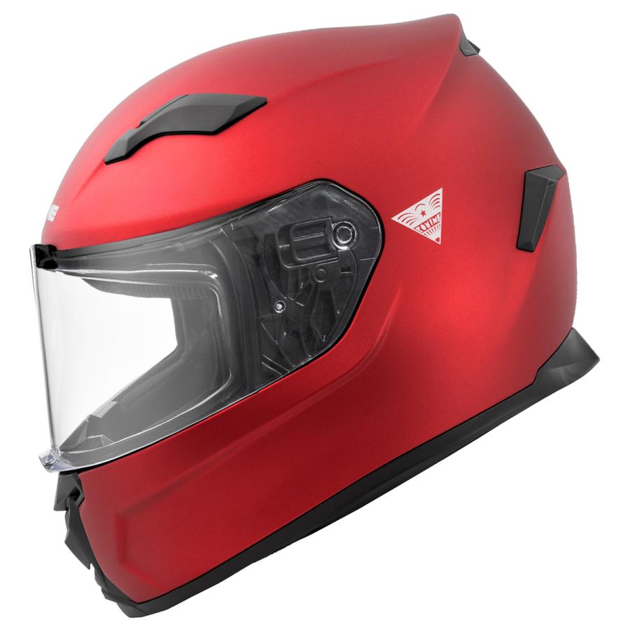 コミネ（Komine） HK-170 FL フルフェイスヘルメットMat Metal Red XL