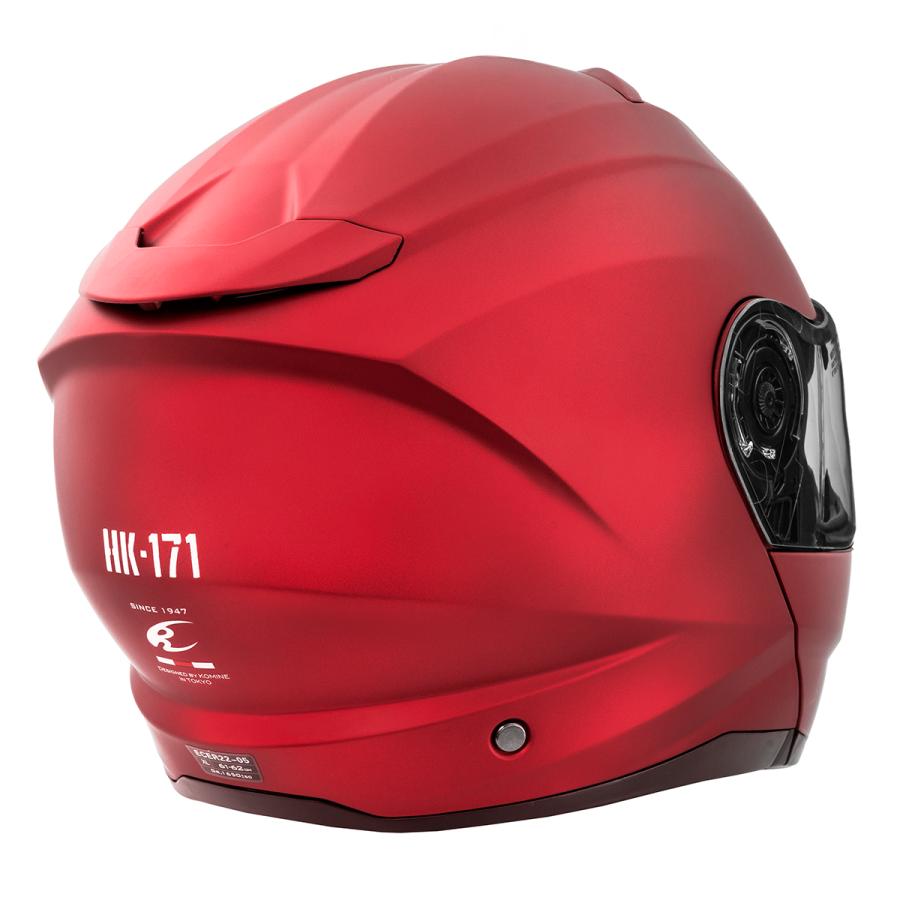 コミネ（Komine） HK-171 FL システムヘルメット Mat Metal Red L