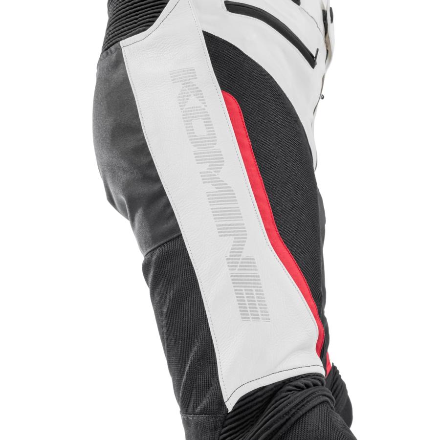 コミネ(KOMINE) PK-757 R-SPEC レザーメッシュパンツ White Sサイズ