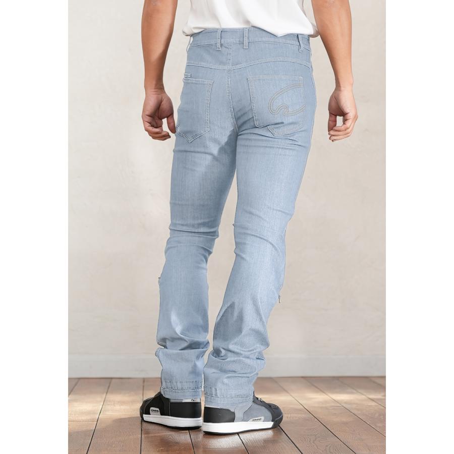 コミネ(KOMINE) WJ-756R エニグマライト CMAX クールジーンズ Washed Indigo 5XLBサイズ