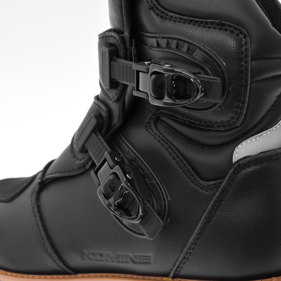 コミネ（Komine） BK-0975 WPアドベンチャーショートブーツ Black 25.5
