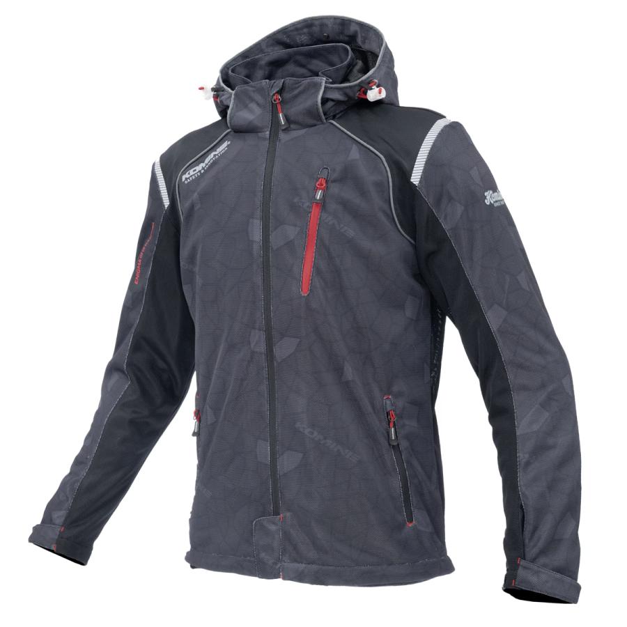 コミネ（Komine） JK-1355 エニグマG2フルメッシュパーカ Black 4XL