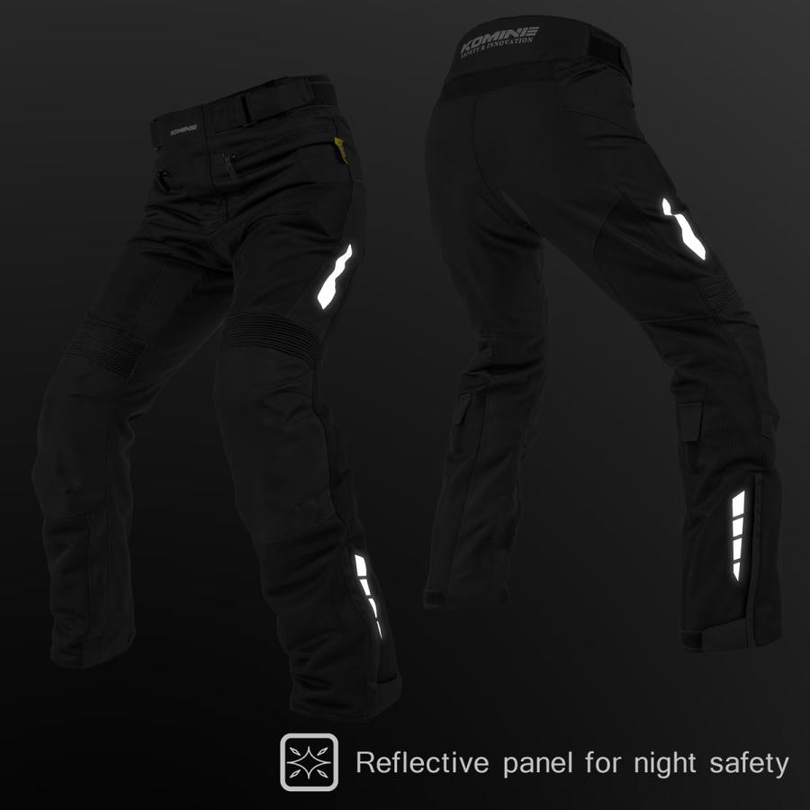 コミネ（Komine） PK-763 エニグマG2ライディングメッシュパンツ Black