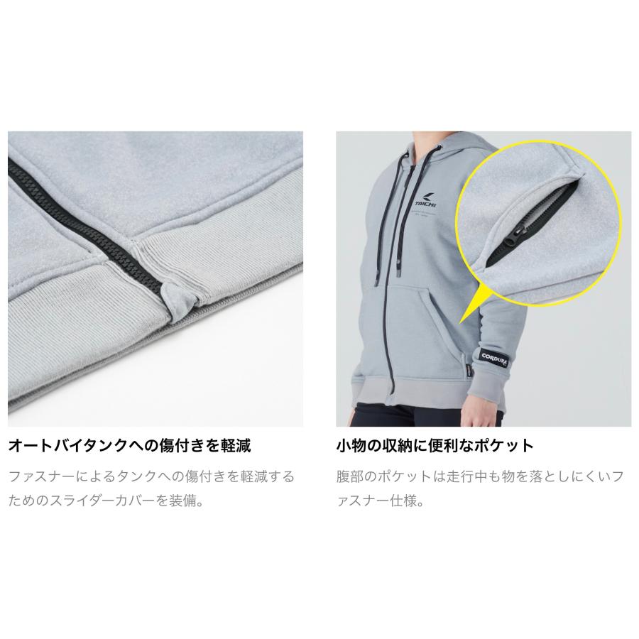 TAICHI - RSタイチ(アールエスタイチ) RSJ352 コーデュラ フーディ CHARCOAL WM(Ladies)大きさ