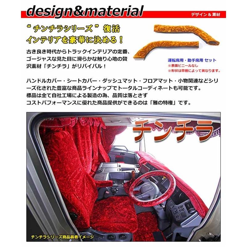 ドアハンドルカバー チンチラ H012 レッド 17プロフィア 17レンジャー 
