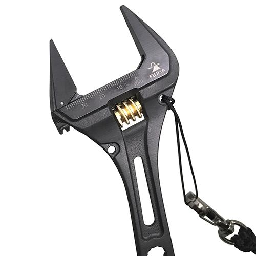 ギア付モンキーレンチ 黒金 FGL-38-BG DIY 工具 道具 ドライバー