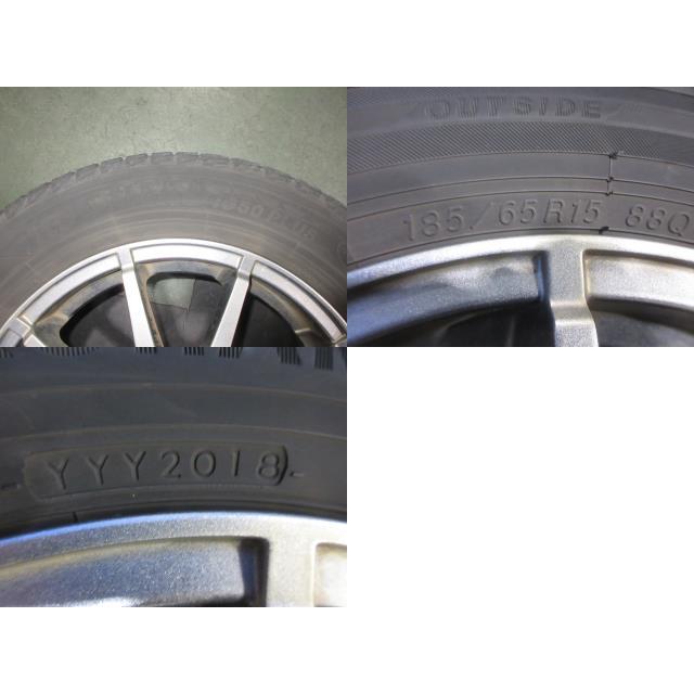 デミオ 社外 中古 15インチ アルミホイール 4本セット デミオ