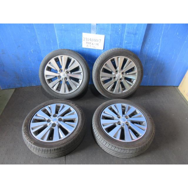 日産デイズルークス15インチ 純正アルミホイール4本セットタイヤ付き DUNLOP B21W B21A デイズ ルークス 4本 日産純正 15インチ4穴