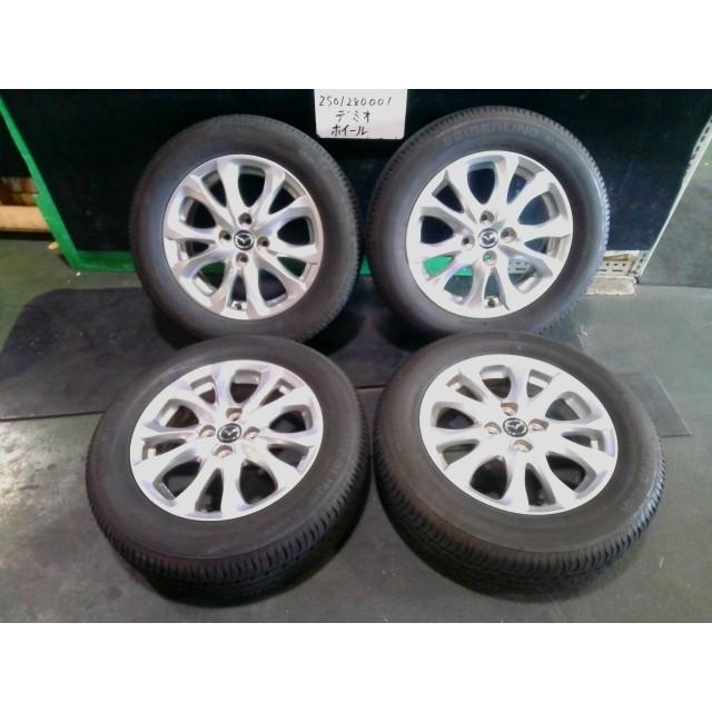 デミオ デミオ DJ3FS 中古 純正 15インチアルミホイール 4本