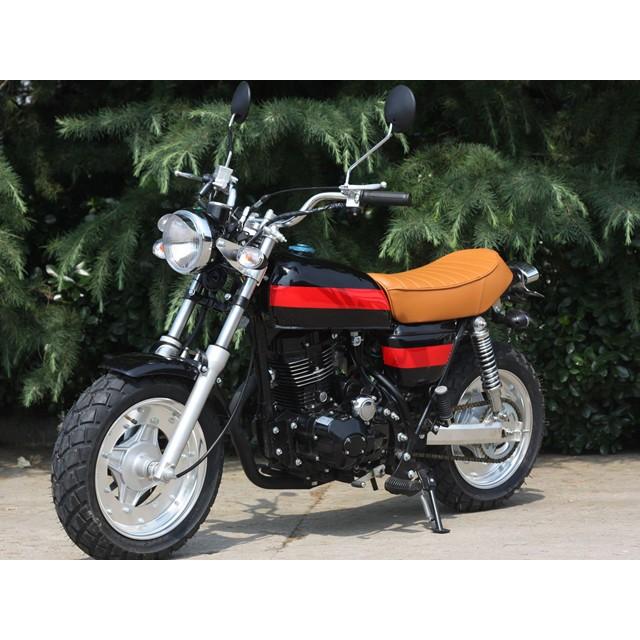 ICEBEAR 二輪バイク 125cc 黒ベース赤ライン HL125ABR : バギー