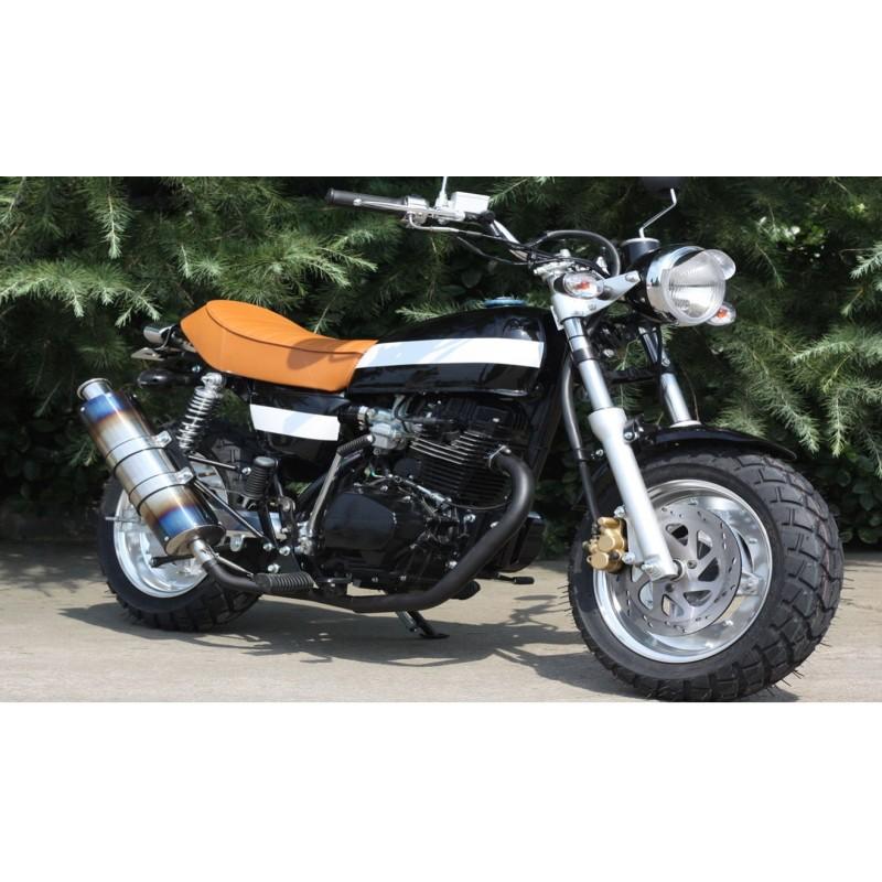ICEBEAR 二輪バイク 125cc 黒ベース白ライン HL125ABW｜autoshop-arisu-store