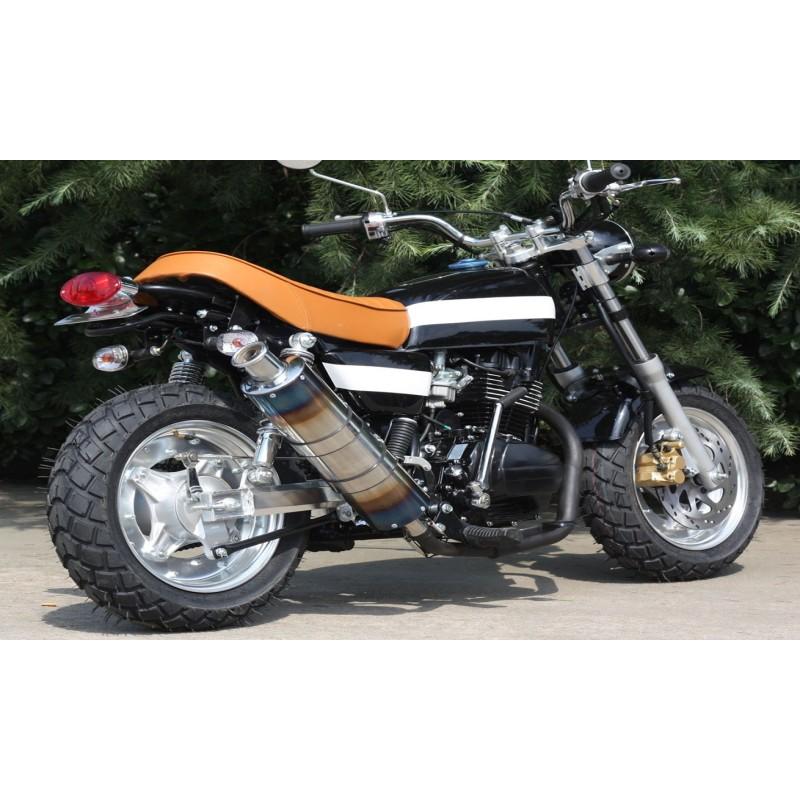 ICEBEAR 二輪バイク 125cc 黒ベース白ライン HL125ABW : バギー